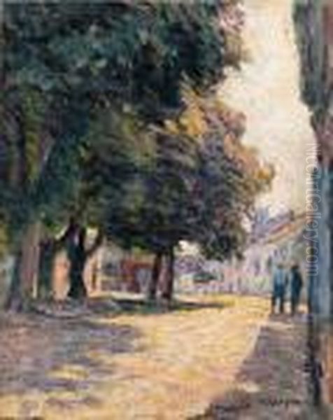 Saint-paul De Vence Oil Painting by Henri Lebasque