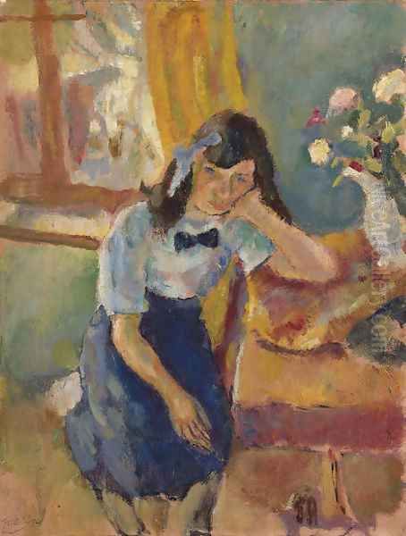 La Reveuse Oil Painting by Jules Pascin