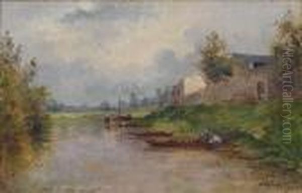 Le Bas Meudon Oil Painting by Albert Lebourg