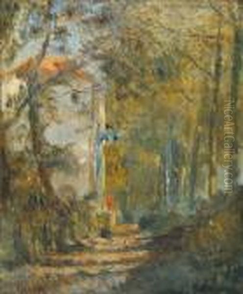 Chemin En Automne Oil Painting by Albert Lebourg