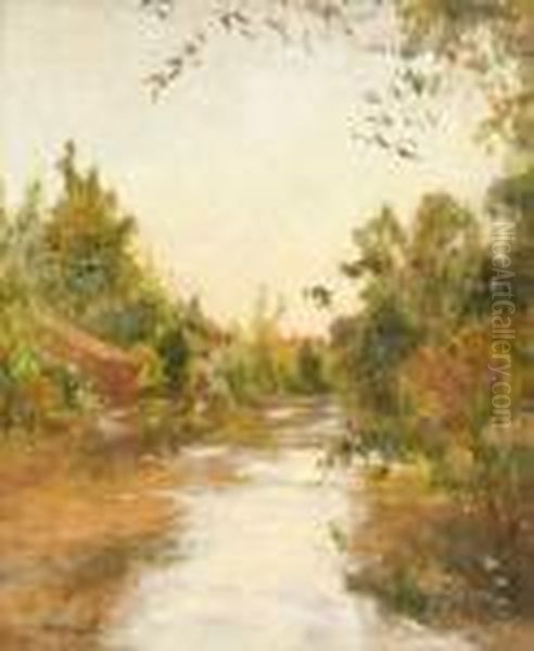 Paysage Au Bord De L'eau Oil Painting by Albert Lebourg