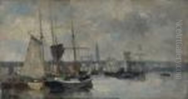 Le Port De Rouen by Albert Lebourg