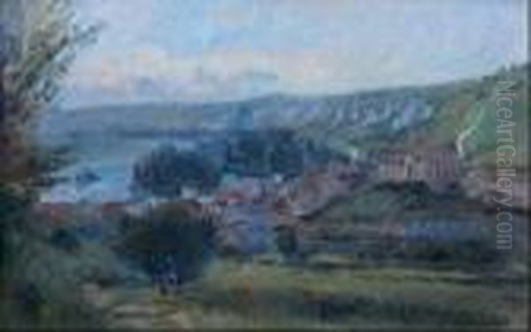 Vue De La Seine, Normandie Oil Painting by Albert Lebourg