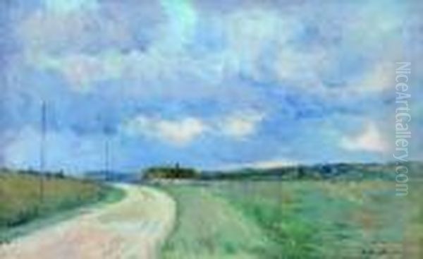 Sentier A Travers La Campagne Oil Painting by Albert Lebourg