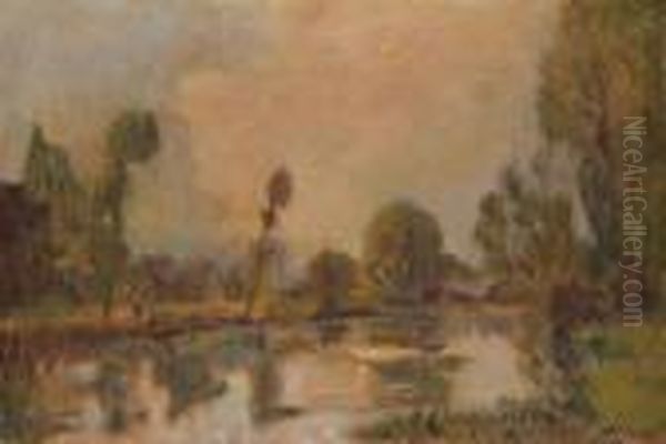 Chalou-moulineux, Automne Oil Painting by Albert Lebourg