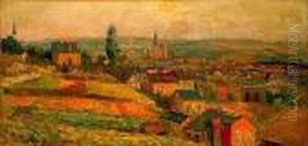 Rouen, Panorama Oil Painting by Albert Lebourg