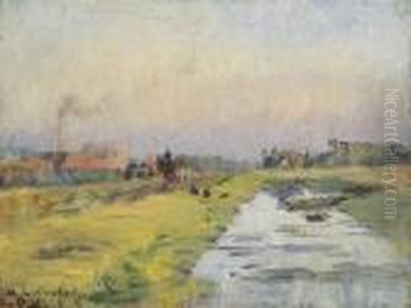 Paysage Oil Painting by Albert Lebourg