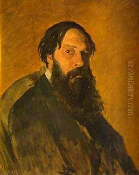 Portrait Of The Painter Moscow Russia Oil Painting by Vasily Perov