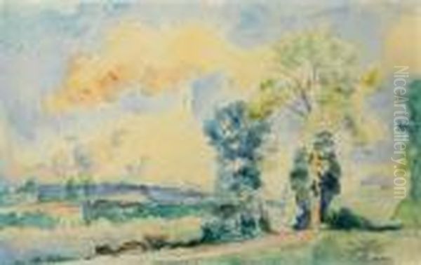 Paysage Oil Painting by Albert Lebourg