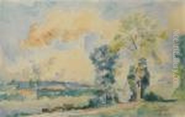 Paysage Oil Painting by Albert Lebourg