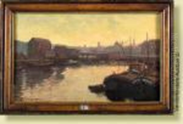 Quai A Charenton Oil Painting by Albert Lebourg