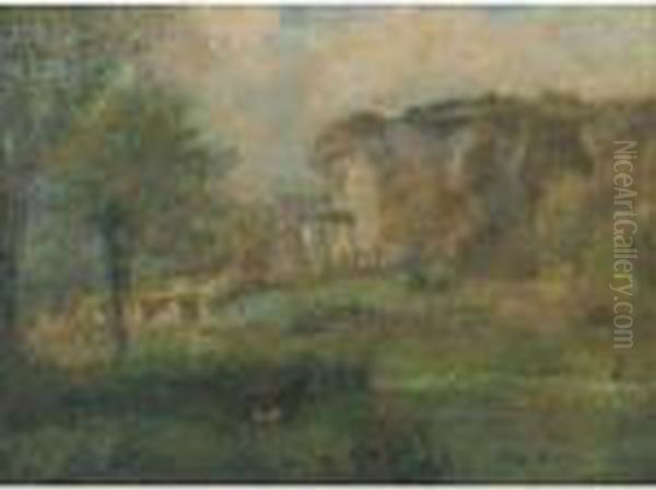 Paysage Oil Painting by Albert Lebourg