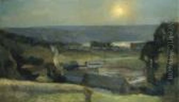 Vue Des Coteaux D'issy-les-moulineaux Oil Painting by Albert Lebourg