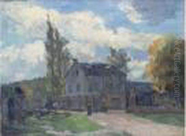 Le Moulin A Eau Oil Painting by Albert Lebourg