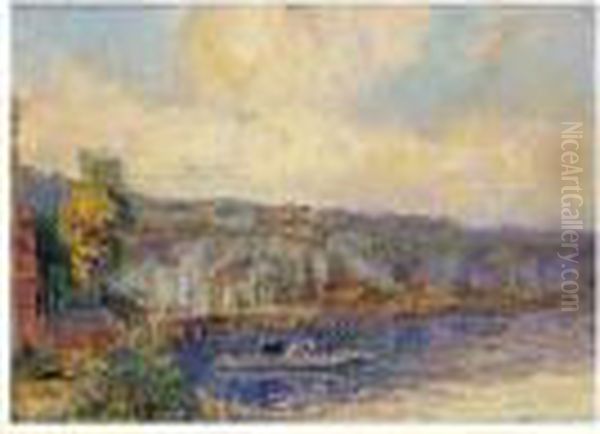 La Seine A La Bouille Oil Painting by Albert Lebourg