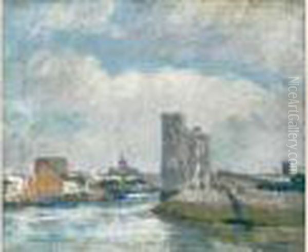 La Rochelle Oil Painting by Albert Lebourg