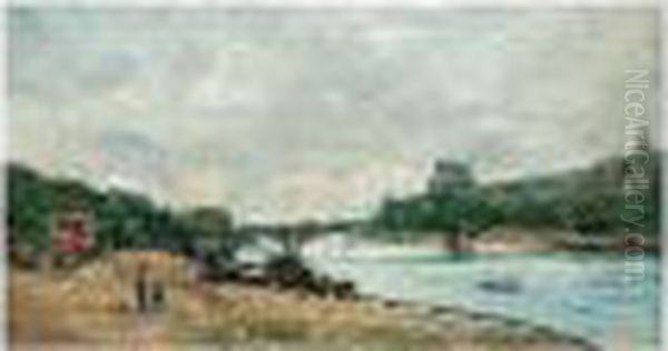 Paris, Le Pont Des Saints-peres Oil Painting by Albert Lebourg