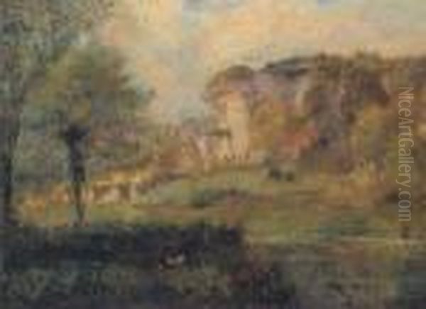 Paysage Oil Painting by Albert Lebourg