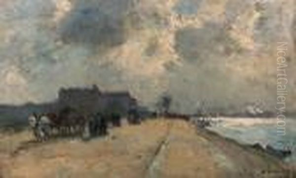 Bords De La Seine Prs De Charenton Oil Painting by Albert Lebourg