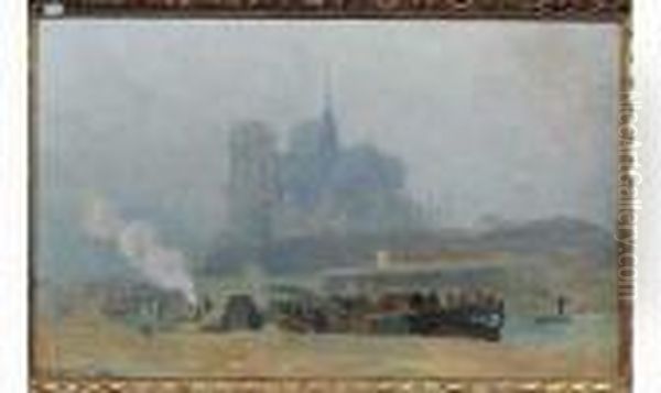 Albert Lebourg Oil Painting by Albert Lebourg