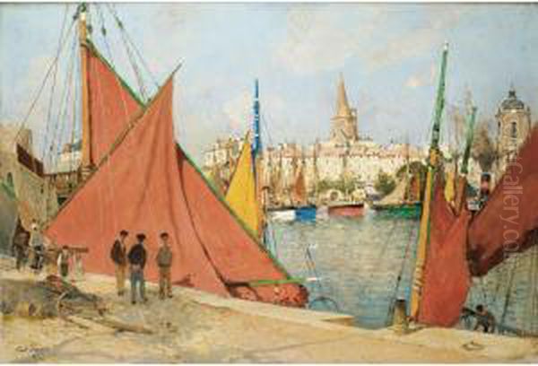 Le Port De La Rochelle by Paul Lecomte