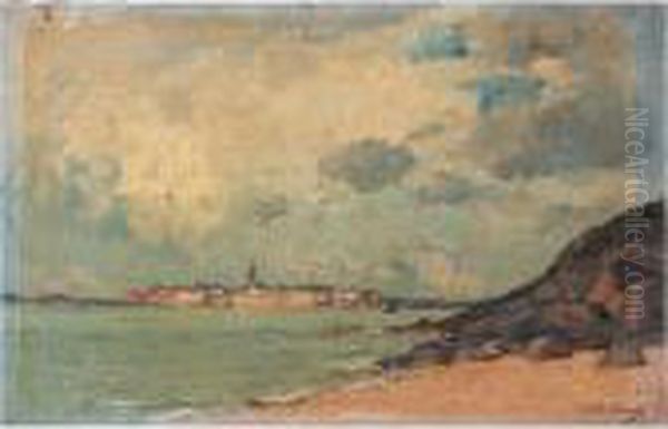 Vue De Saint-malo Oil Painting by Paul Lecomte