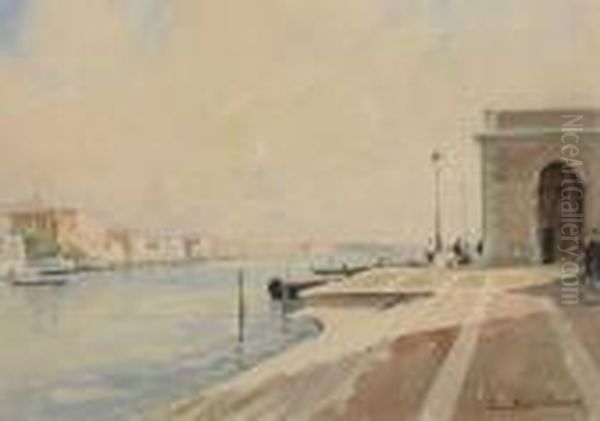 Venise Oil Painting by Paul Emile Lecomte