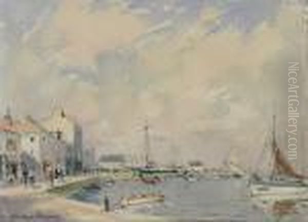 Le Port Oil Painting by Paul Emile Lecomte