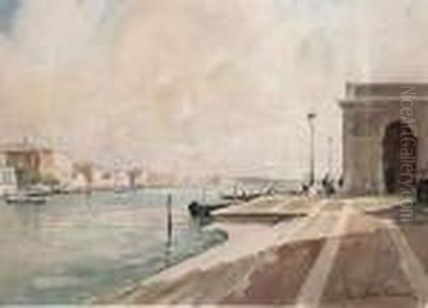 Venise Oil Painting by Paul Emile Lecomte