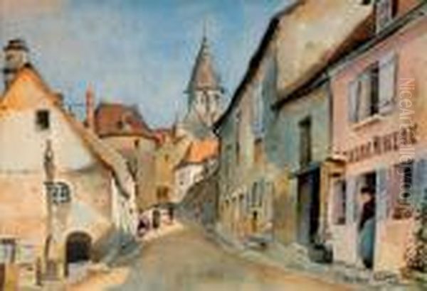 Semur Ou Saumur Oil Painting by Paul Emile Lecomte