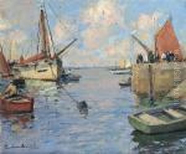 Jour D'ete, Concarneau Oil Painting by Paul Emile Lecomte