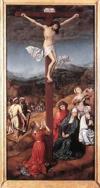 Crucifixion c. 1500 Oil Painting by Jan Provost