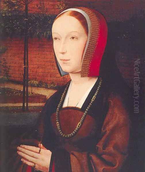 Portrait of a Female Donor 1505 Oil Painting by Jan Provost