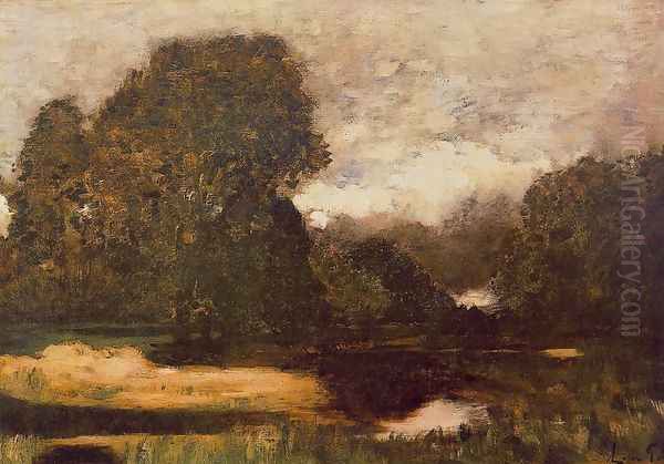 Frog Swamp 1875 Oil Painting by Laszlo Paal