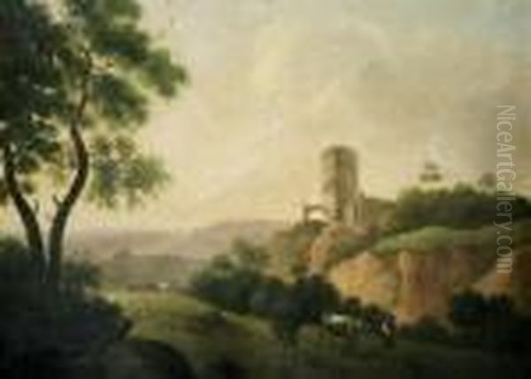 Campagna Romana Oil Painting by Frederick Richard Lee