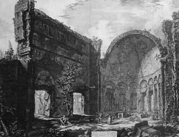 Ruin in Hadrian's Villa Oil Painting by Giovanni Battista Piranesi