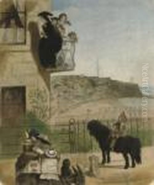 Le Cavalier Oil Painting by John Leech