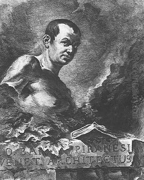 Self-Portrait Oil Painting by Giovanni Battista Piranesi