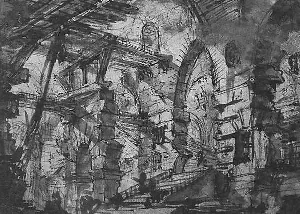 Architectural Oil Painting by Giovanni Battista Piranesi