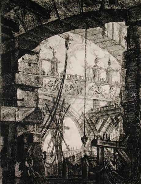 Carceri IV, 1760 Oil Painting by Giovanni Battista Piranesi