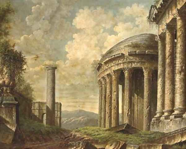 Classical ruins Oil Painting by Giovanni Battista Piranesi