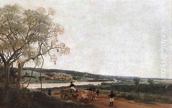 The Ox Cart Oil Painting by Frans Jansz. Post