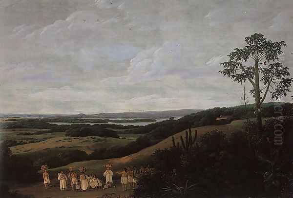 Brazilian Landscape (3) Oil Painting by Frans Jansz. Post