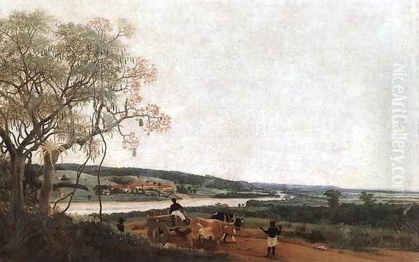 The Ox Cart 2 Oil Painting by Frans Jansz. Post