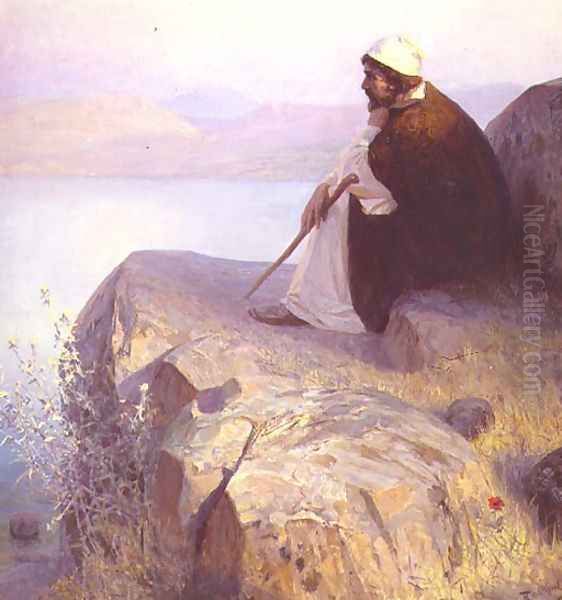 The Melancholy Daydream Oil Painting by Vasily Polenov