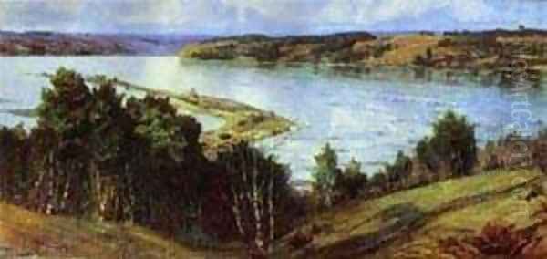 The River Oka 1918 Oil Painting by Vasily Polenov