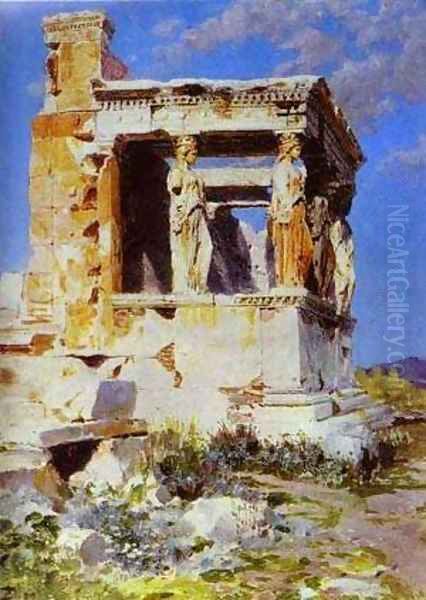 Erechteion 1882 Oil Painting by Vasily Polenov