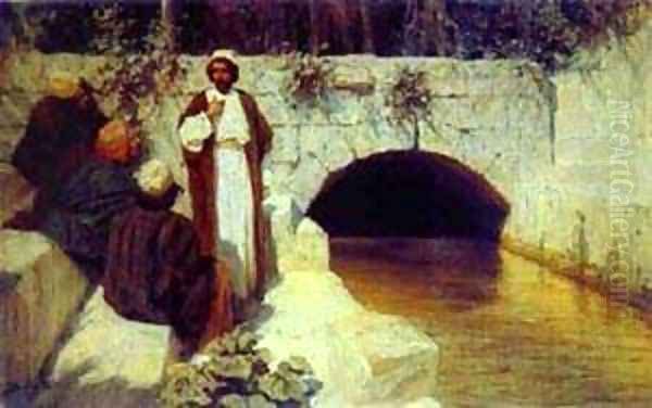 What People Think About Me From The Series The Life Of Christ 1900 Oil Painting by Vasily Polenov