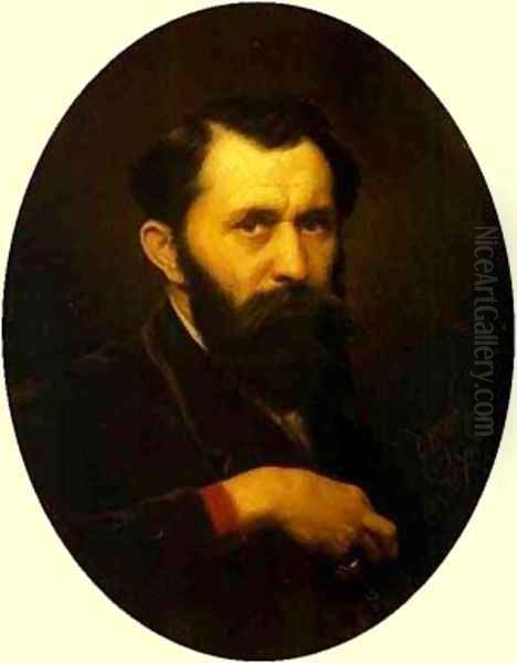 Self Portrait 1870 Oil Painting by Vasily Polenov