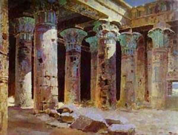 The Temple Of Isis 1882 Oil Painting by Vasily Polenov